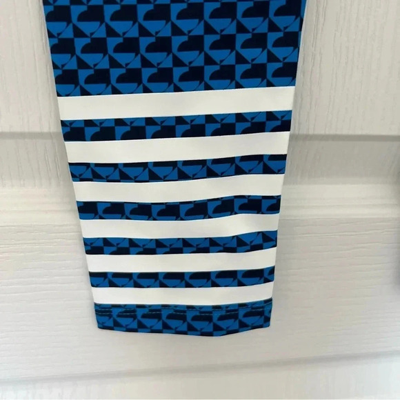 NWT Addison Bay Everyday Legging 7/8 Length Lake Geo Blue White Size Small - Picture 4 of 11